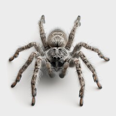Obraz premium close up of a spider isolated on a white background