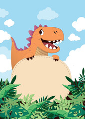 Dinosaur Invitation template, kids invitation, birthday kids invitation, Adventure, dino discovery, dinosaur, Prehistoric jungle. 