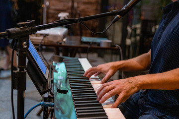 Musician Playing Keys