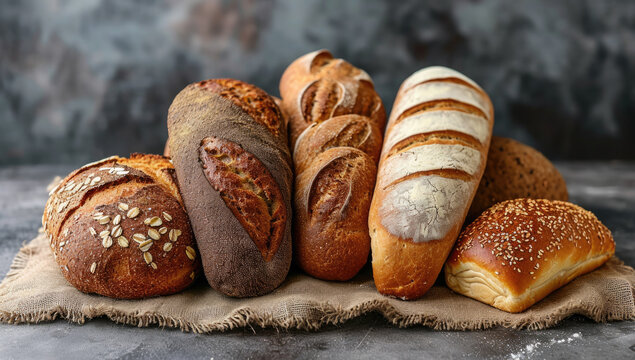 different kinds of bread like cookies Generative AI