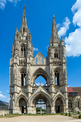 Fototapeta na wymiar Soissons, Picardy, France - cathedral and abbey ruins