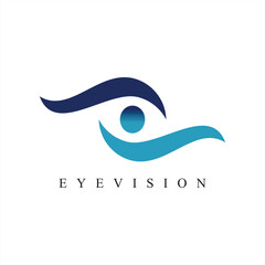 eye logo design template vector