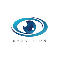 eye logo design template vector