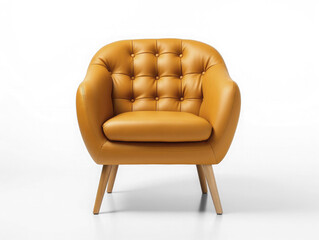 modern chair on isolated, transparent background, png