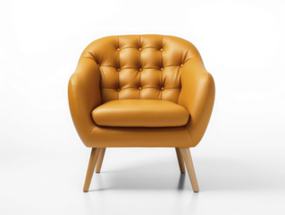 modern chair on isolated,  transparent background, png
