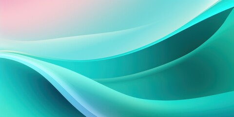 Turquoise pastel iridescent simple gradient background