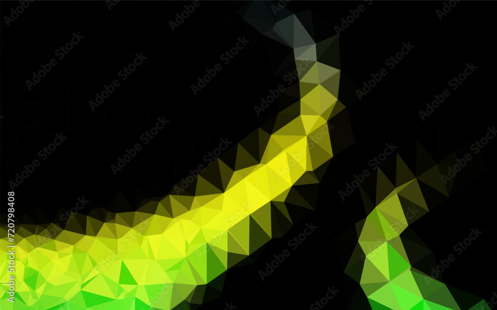Poster light blue, yellow vector polygon abstract layout. a vague abstract illustration with gradient. the 