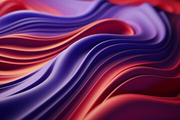 Vibrant volumetric psychedelic abstract background with colorful pastel waves and textures