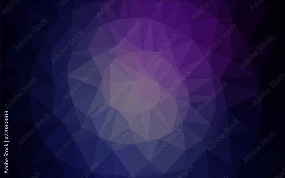 Aufkleber dark pink, blue vector shining triangular pattern. triangular geometric sample with gradient. comple