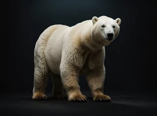 Foto op Canvas Polar Bear in Studio Shadows © Dima Shapovalov