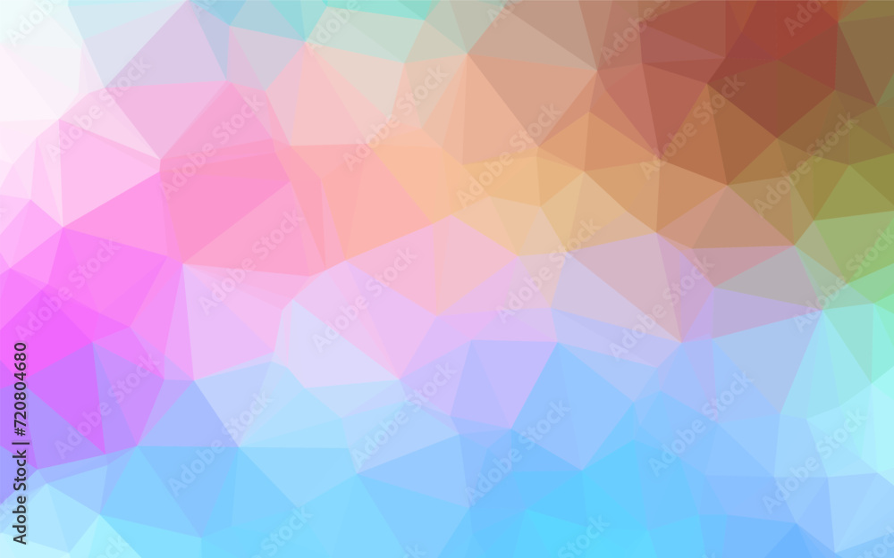 Aufkleber light multicolor, rainbow vector shining triangular pattern. an elegant bright illustration with gra