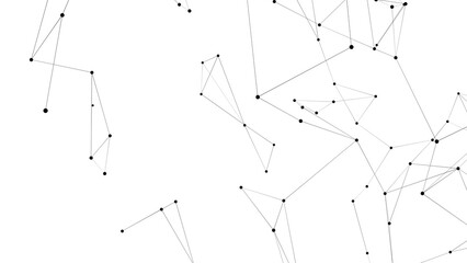 Abstract technology background from lines and dots. Plexus space geometrical backdrop