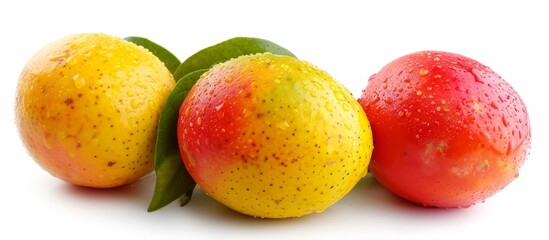 Vibrant Lem Fruit on Isolated White Background - Lem, Fruit, Isolated: A Refreshing Lem Fruit Brightens Up the White Background