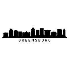 Greensboro skyline