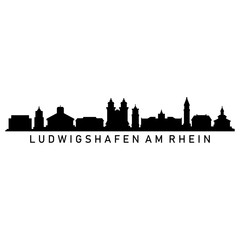 Obraz premium Skyline Ludwigshafen am Rhein
