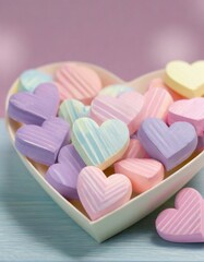 Fototapeta premium heart shaped candy