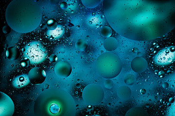 oil on water abstract bubbles background texture macro closeup