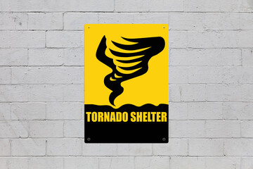 Caution, Tornado shelter