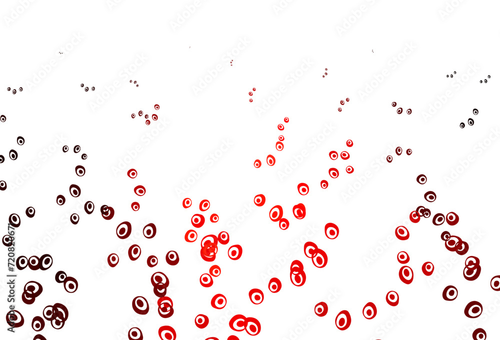 Aufkleber light red vector pattern with spheres.