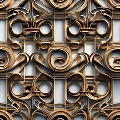 Abstract swirls and curls forming an elegant and intricate pattern Stylish and sophisticated background for luxury or decorative designs2