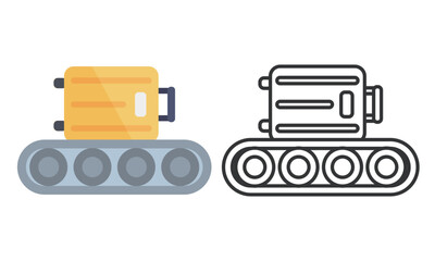 空港のベルトコンベア