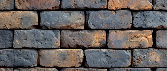 Obraz premium The bricks are in varying shades of warm brown
