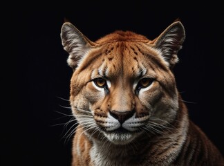 Obraz premium Darkened Puma Pose