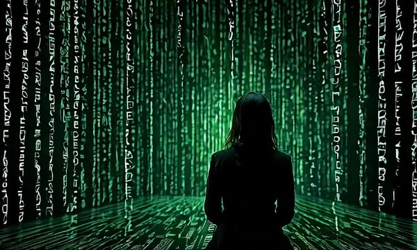 Algorithmic Aura: Cascading Binary Unveils a Feminine Figure