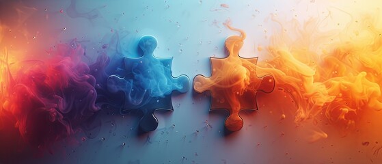 Two puzzles connecting with each other