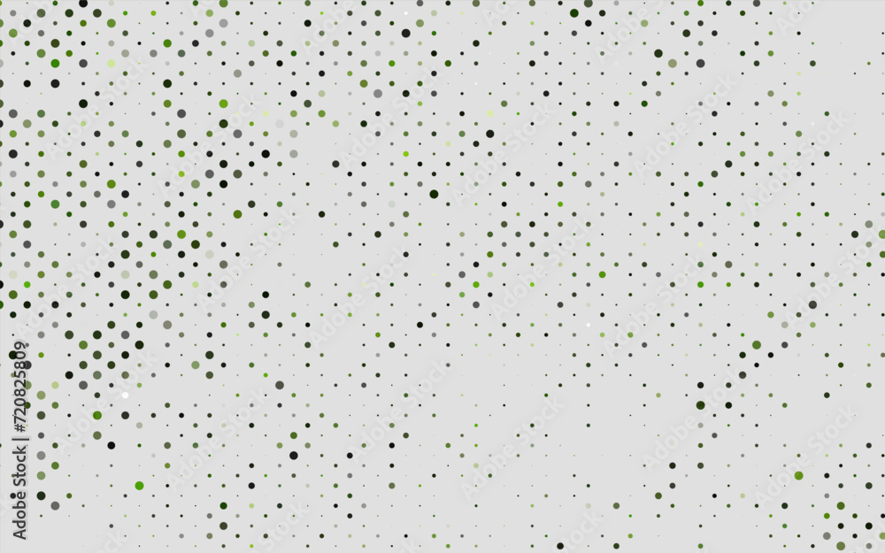 Aufkleber light green vector pattern with spheres. beautiful colored illustration with blurred circles in natu