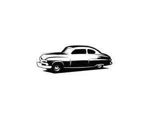 Fototapeta premium 1949 mercury caupe premium vector design. isolated on white background side view. Best for logos, badges, emblems, icons, car industry and available in eps 10.