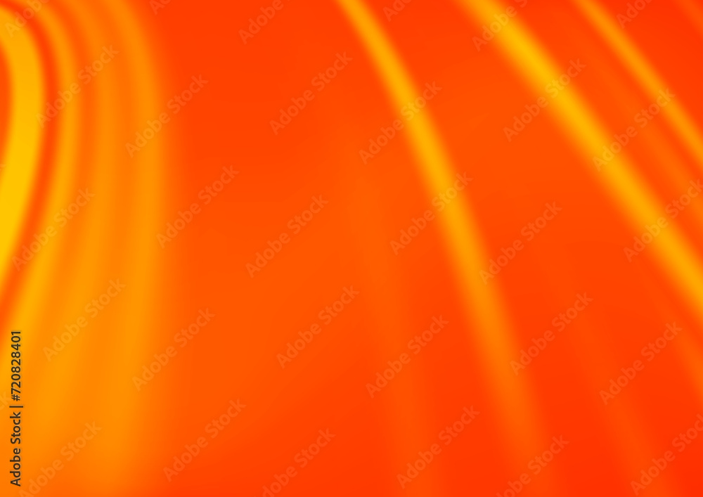 Poster light orange vector background with abstract lines. blurred geometric sample with gradient bubbles. 