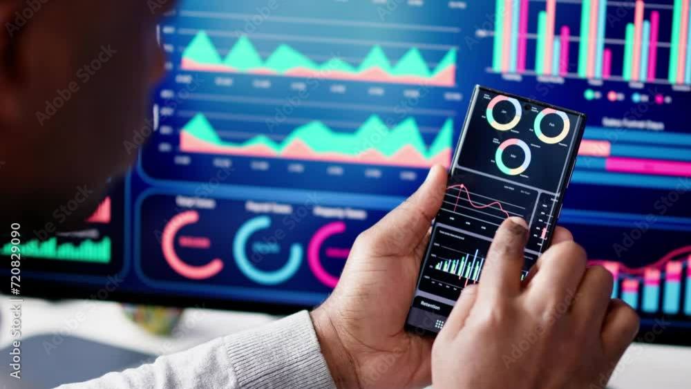 Poster kpi business analytics data dashboard