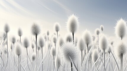 Twilight Teasel Teasels Stand Tall with Brilliantly Illuminated Spiky Heads AI Generated