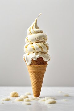 "AI-Generated Ice Cream - Clean Image"
