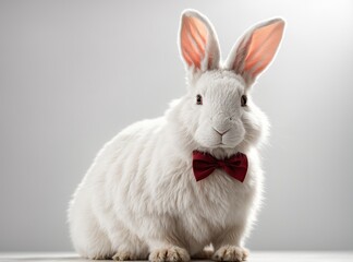 Obraz premium Snowy Rabbit Serenity