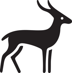 Stylized Deer Silhouette