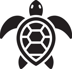 Obraz premium Graceful Sea Turtle Icon