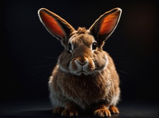 Fototapeta premium Nocturnal Rabbit Serenade