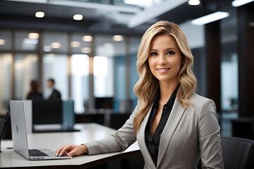 Fototapeta premium business woman