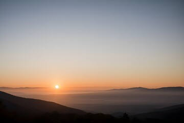 Fototapeta premium sunrise over the mountains