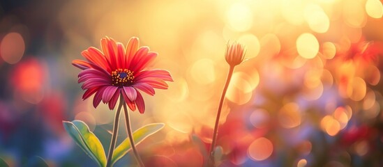 Captivating Sunlit Effect: Beautiful Flower Shot with a Stunningly Beautiful Sunlit Effect