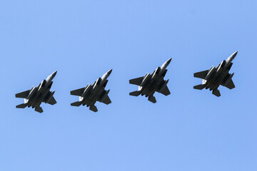 US Air Force fighter jet formation - 720832487