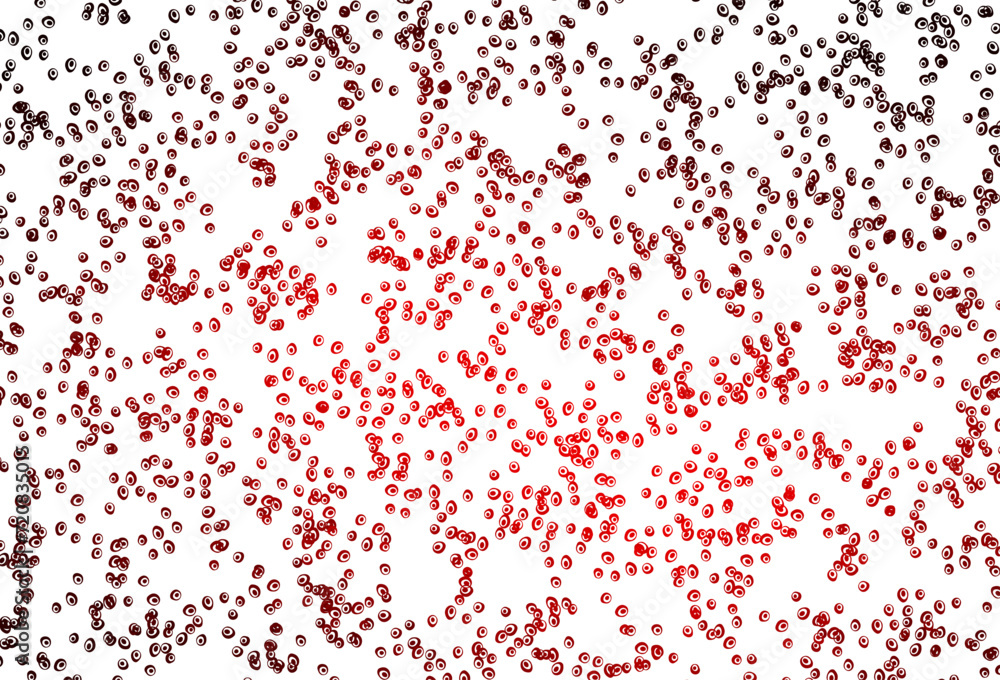 Leinwandbilder light red vector texture with disks.