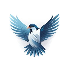 Attractive Pigeon Logo Design AI Generated
