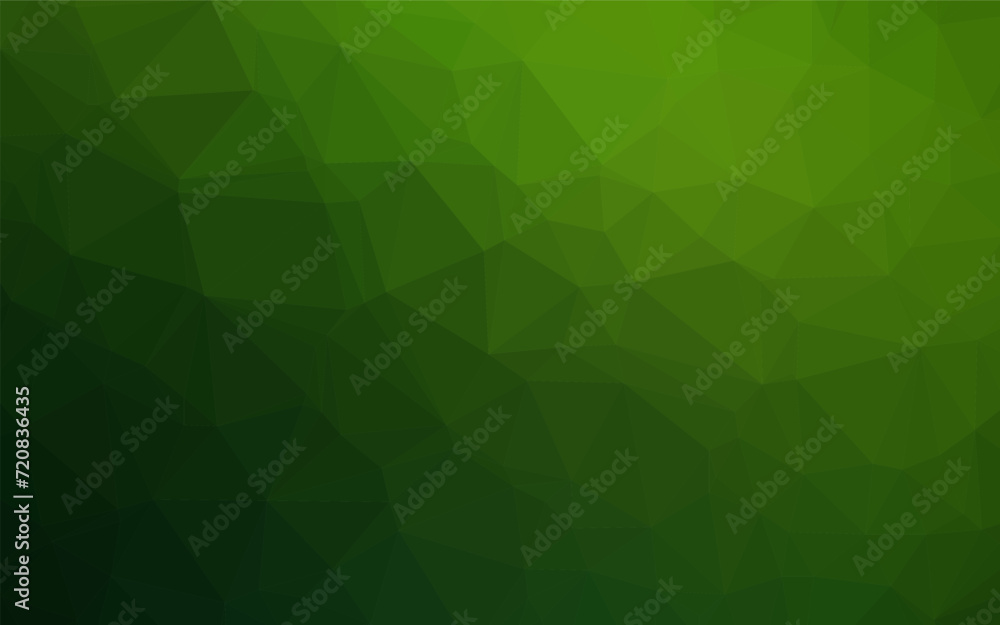 Wall mural light green vector triangle mosaic template. an elegant bright illustration with gradient. polygonal