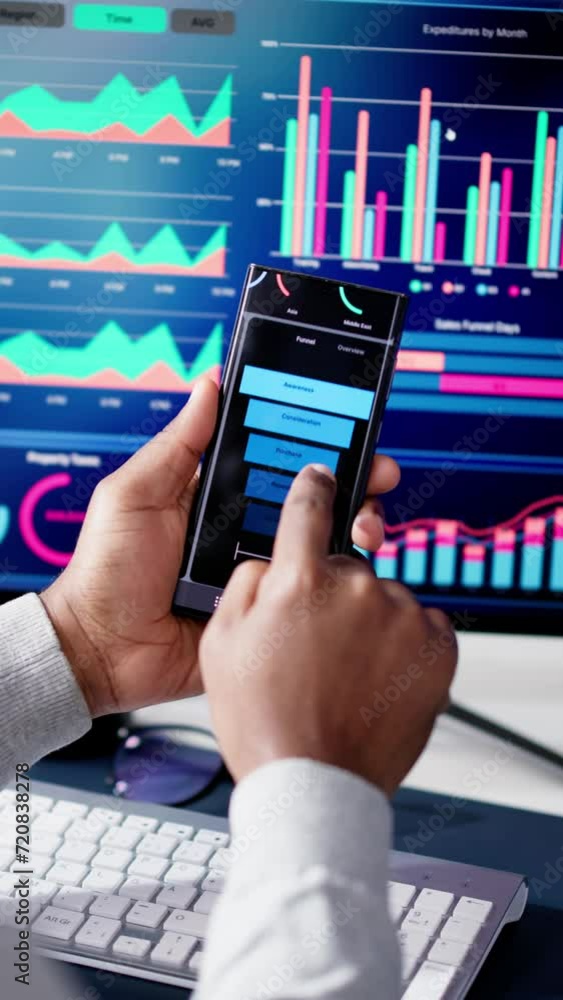 Poster kpi business analytics data dashboard