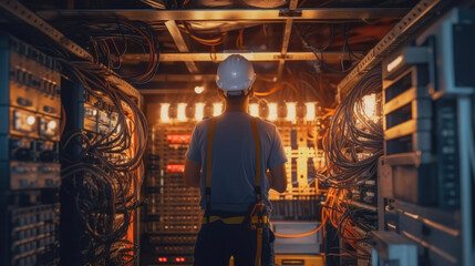 A professional electrician skilled in repairing electrical panels