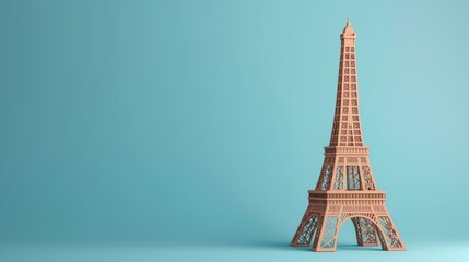 Paper Eiffel Tower. Generative AI