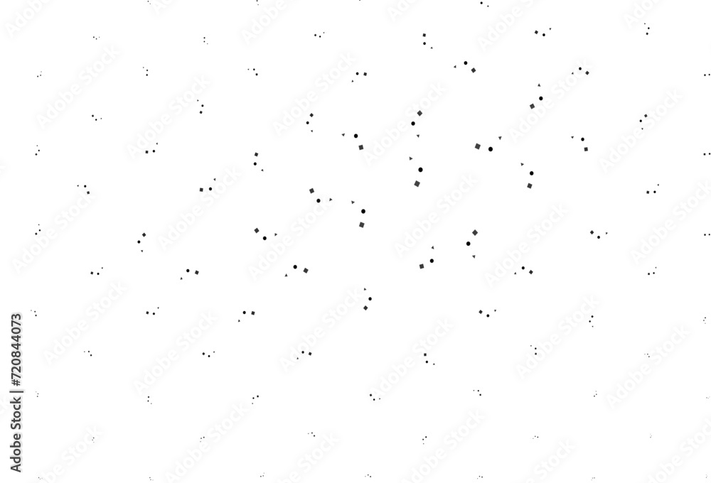 Poster Light Black vector texture in poly style with circles, cubes.